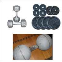 dumb bell barbell plates